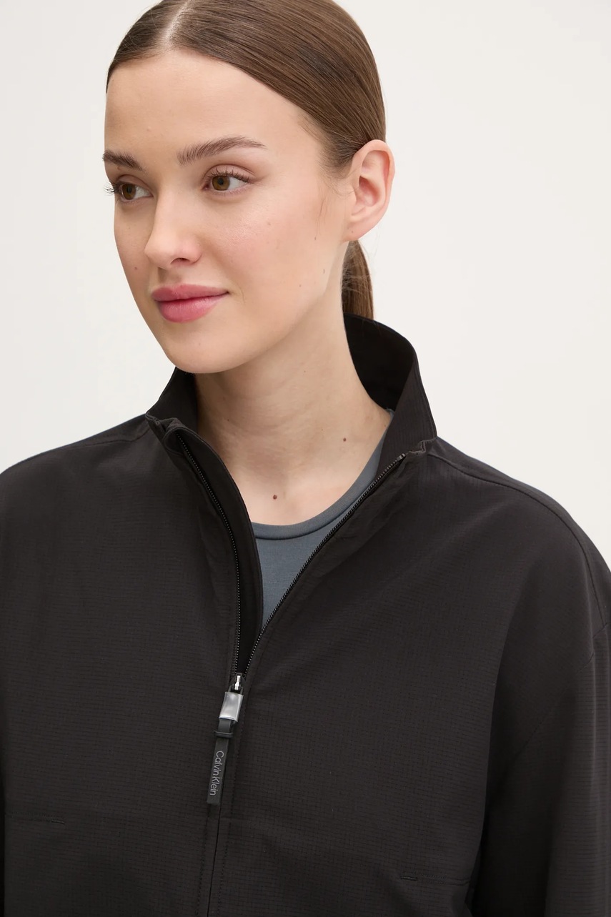 Σακάκι προπόνησης Calvin Klein Performance χρώμα: μαύρο, LVGWS5O502 φωτογραφία