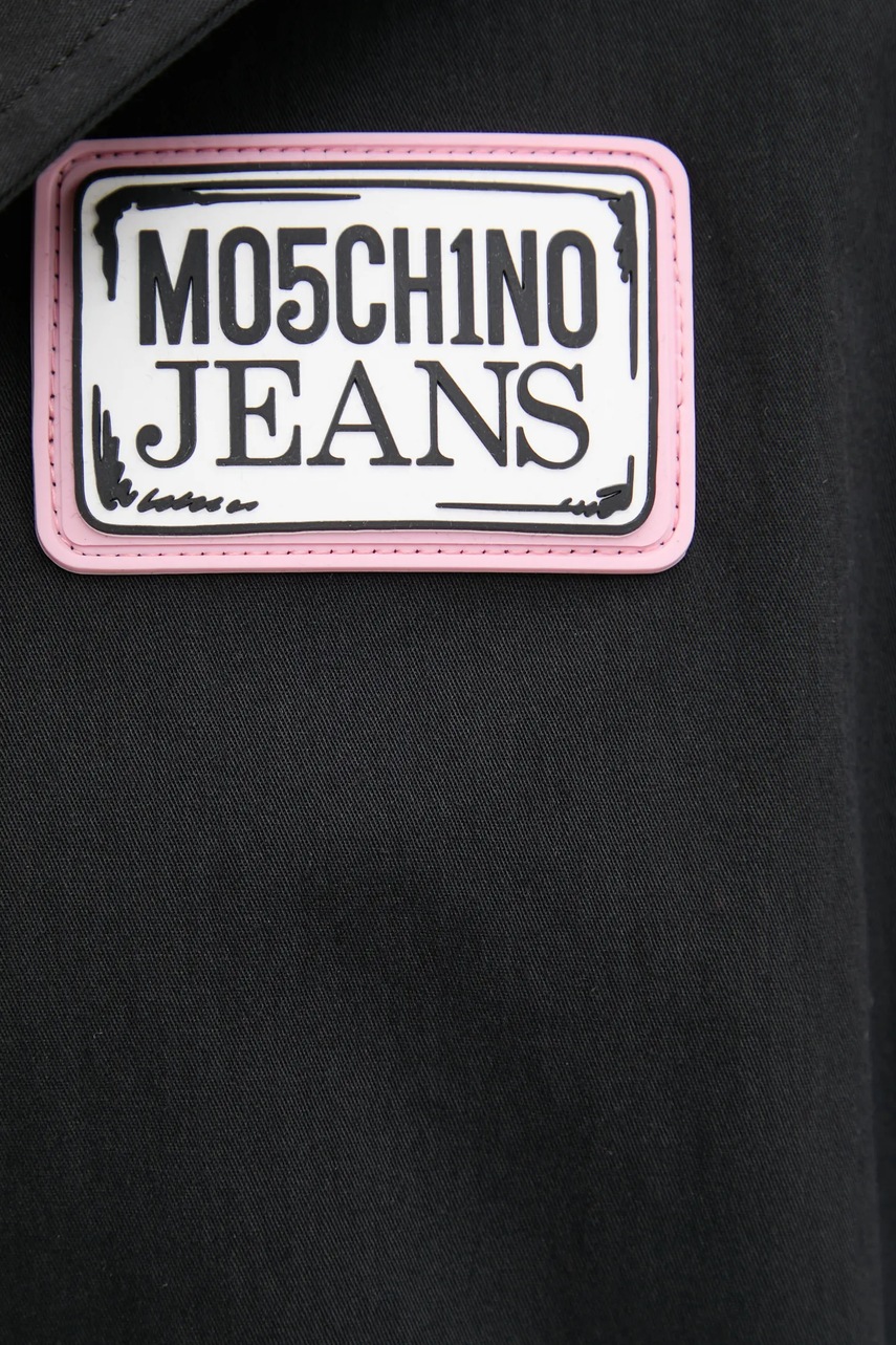 Παρκά Moschino Jeans χρώμα: μαύρο, 0609 3224 φωτογραφία