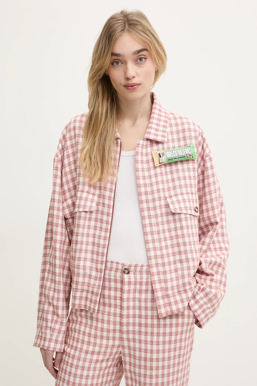 Moschino Jeans geaca din amestec de lana