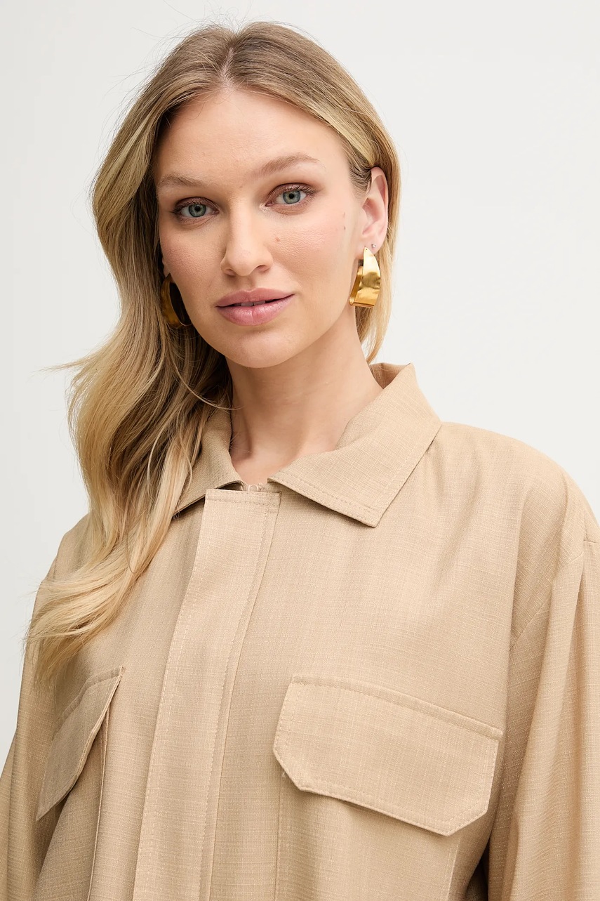 Μπουφάν Simona Corsellini χρώμα: πράσινο, P25CPGI010 φωτογραφία