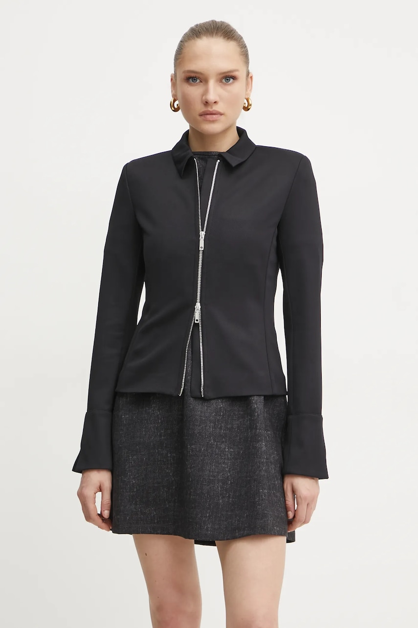 MAX&Co. geaca femei, culoarea negru, de tranzitie, 2516911021200 MAX&Co. geaca femei, culoarea negru, de tranzitie, 2516911021200