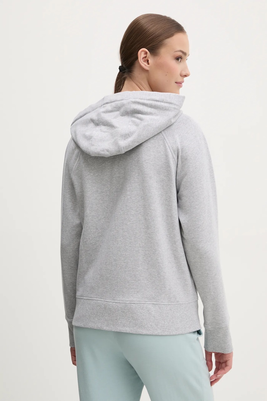 Μπλούζα Dkny χρώμα: γκρι, με κουκούλα, DP5J9510 φωτογραφία