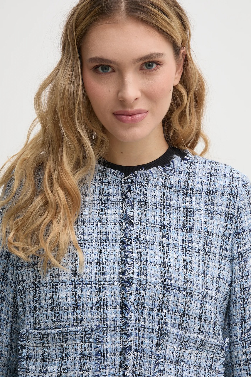 Μπουφάν Dkny χρώμα: μπλε, DJ4J6078 φωτογραφία