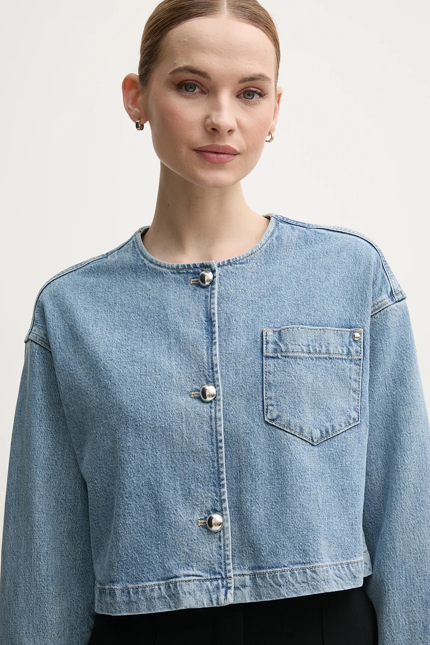 Τζιν μπουφάν OUI χρώμα: μπλε, 91791 φωτογραφία