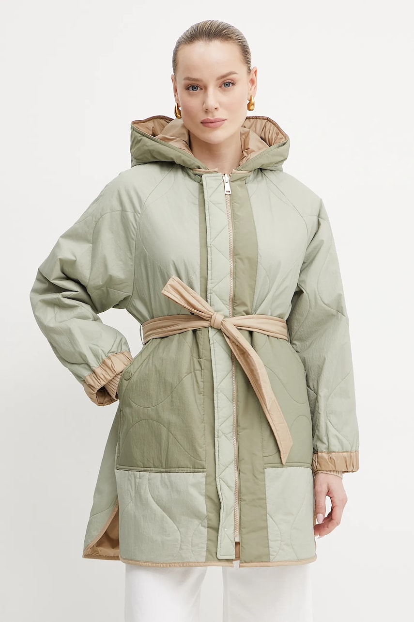 Weekend Max Mara geaca cu doua fete culoarea bej, de tranzitie, 2515491031600 Weekend Max Mara geaca cu doua fete culoarea bej, de tranzitie, 2515491031600