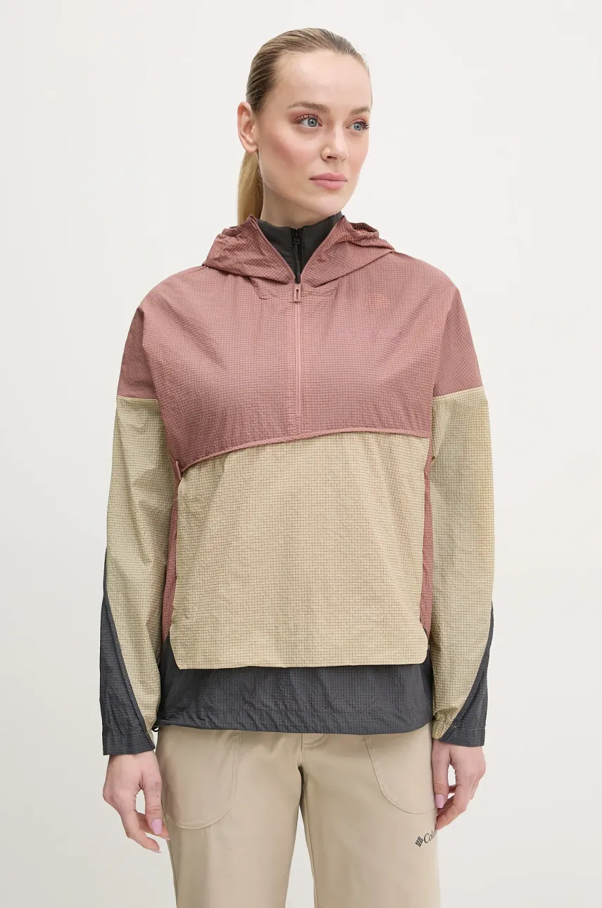 Levně Outdoorová bunda adidas TERREX Xploric hnědá barva, přechodná, JF1503