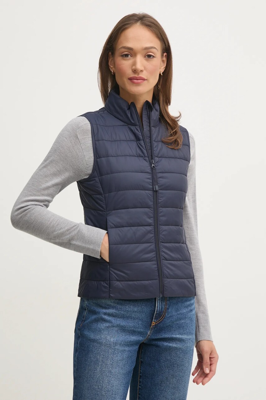 United Colors of Benetton vesta femei, culoarea albastru marin, de tranzitie, 2TWDDJ00V