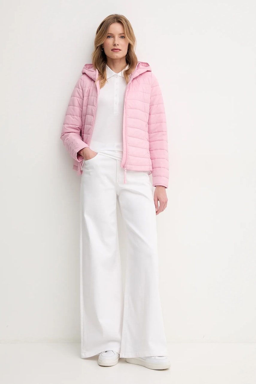 Куртка United Colors of Benetton цвет розовый переходная 2TWDDN07O Куртка United Colors of Benetton цвет розовый переходная 2TWDDN07O