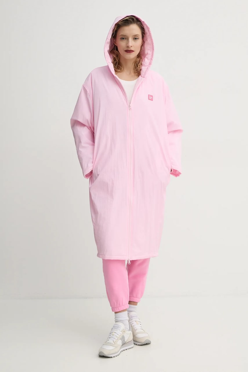 Куртка American Vintage цвет розовый переходная oversize ZOT17CE25 Куртка American Vintage цвет розовый переходная oversize ZOT17CE25