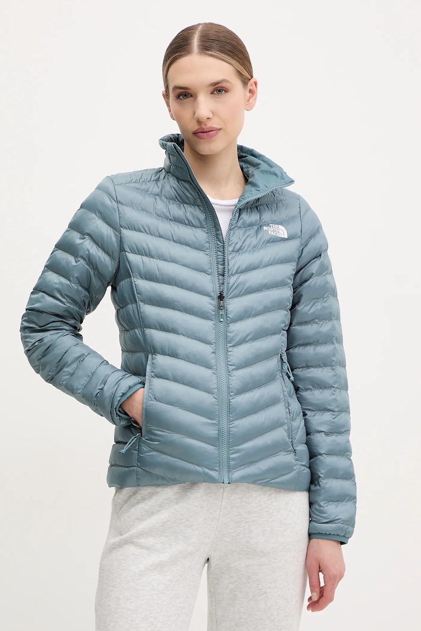 The North Face geaca Huila culoarea verde, de tranzitie, NF0A85AG4221