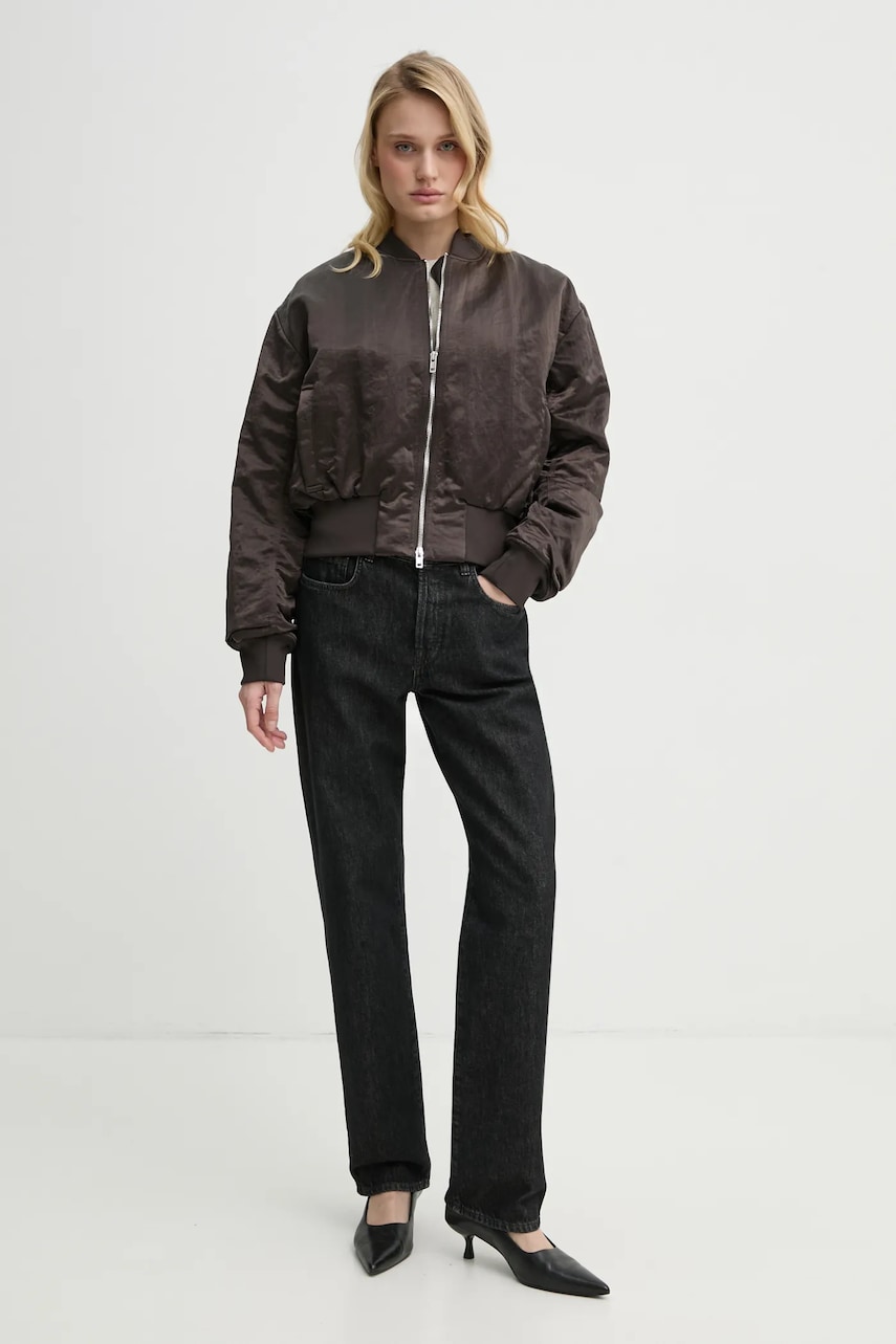 Куртка-бомбер Filippa K цвет коричневый переходная 31568 Куртка-бомбер Filippa K цвет коричневый переходная 31568