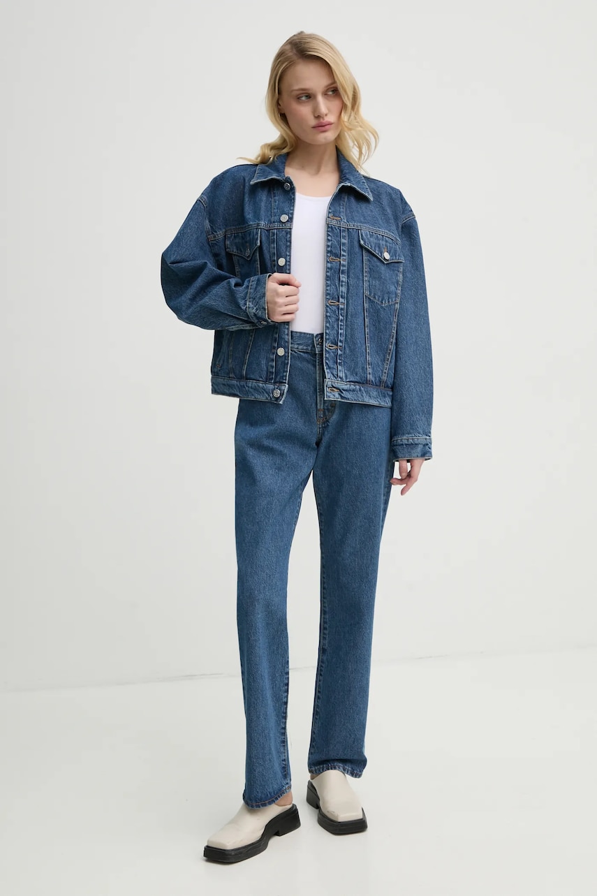 Джинсовая куртка Filippa K цвет синий переходная 31380 Джинсовая куртка Filippa K цвет синий переходная 31380