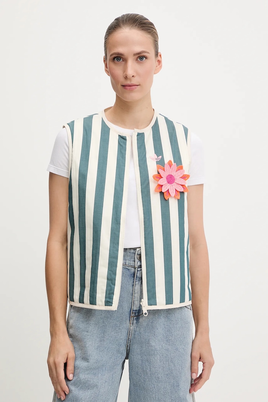 adidas Originals vestă culoarea bej, de tranziție, KC0674