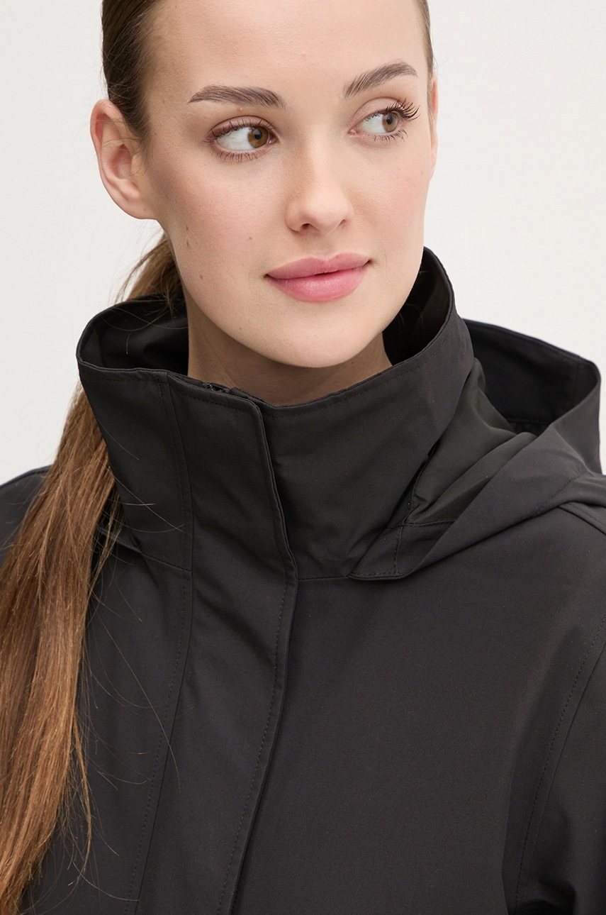 Μπουφάν Didriksons MABEL χρώμα: μαύρο, 505722 φωτογραφία