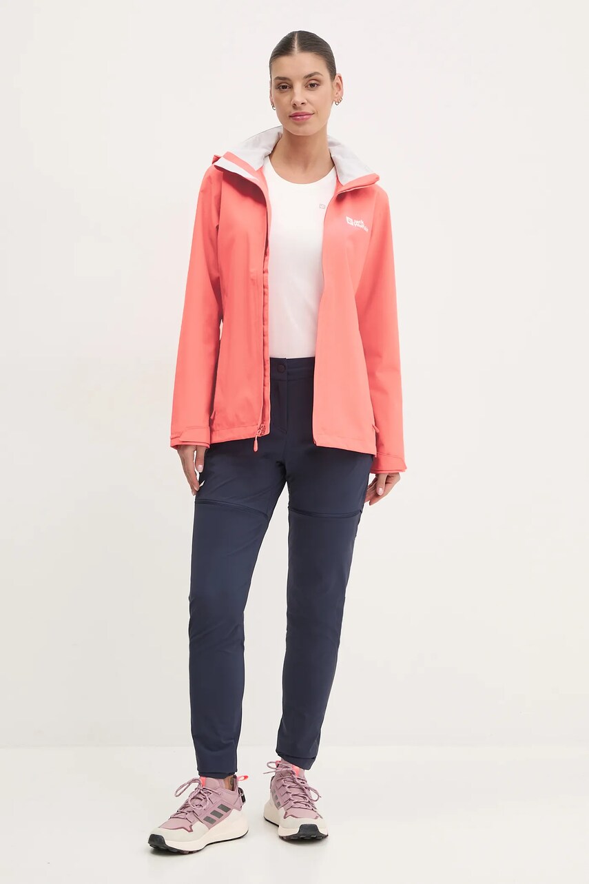 Куртка outdoor Jack Wolfskin Trailtime 2L цвет оранжевый A63902 Куртка outdoor Jack Wolfskin Trailtime 2L цвет оранжевый A63902