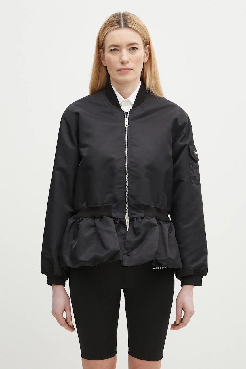Levně Bunda Coperni Gathered Hem Bomber černá barva, COPBL24F3003