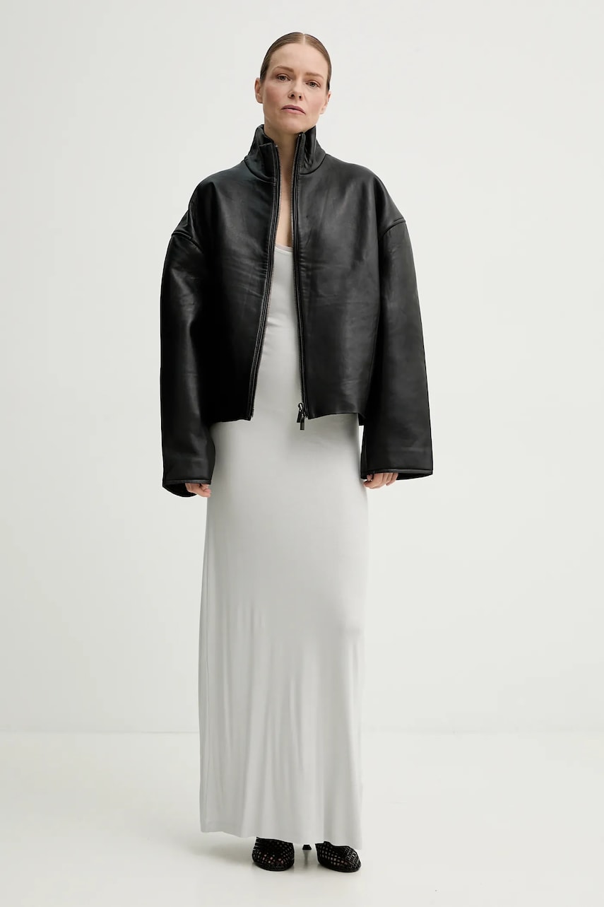 Кожаная куртка Remain цвет чёрный переходная oversize 502882100 Кожаная куртка Remain цвет чёрный переходная oversize 502882100
