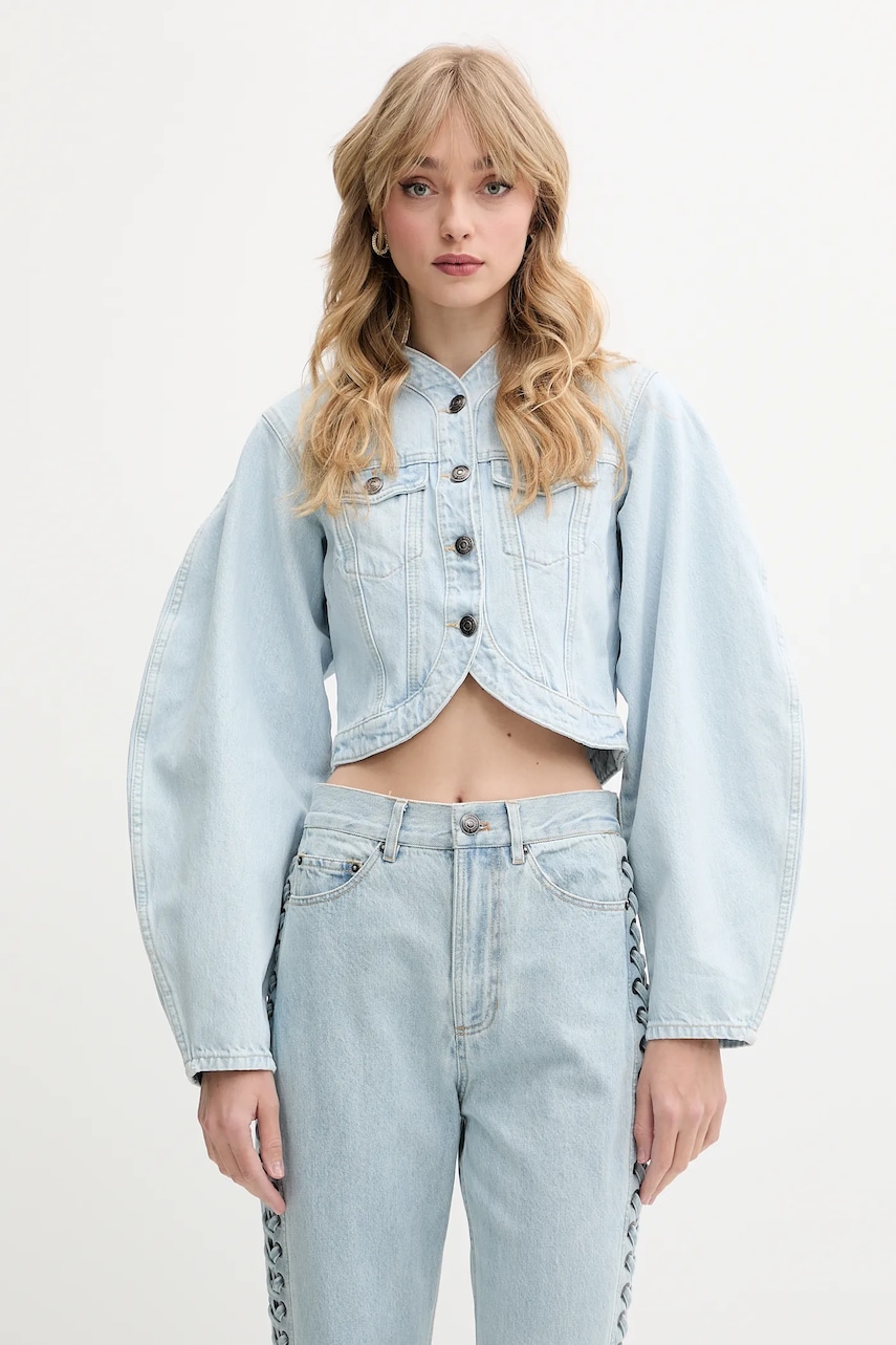 Rotate geacă din denim de tranzitie, 1138261468