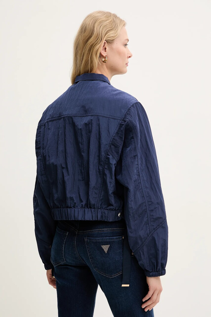 Guess rövid kabát FLORIE sötétkék, átmeneti, oversize, W5GL18 WH5X2 termék 2. képe