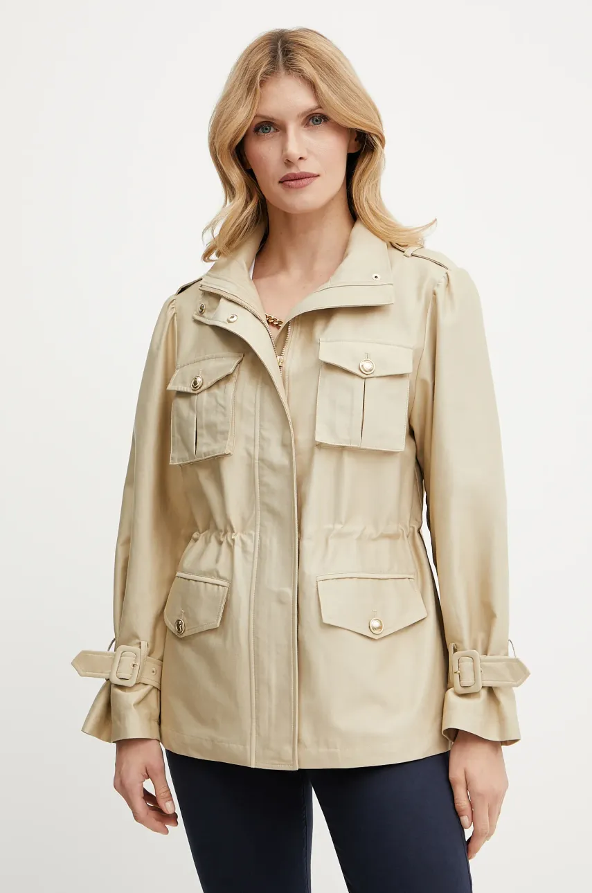 Levně Bunda Guess EMMA béžová barva, přechodná, W5GL19 WGO32