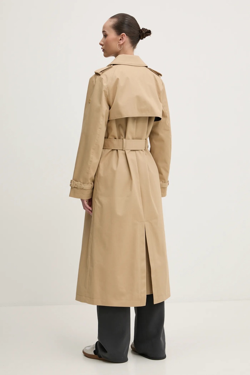 Тренч Superdry жіночий колір бежевий перехідний oversize W5011871A-5YE 