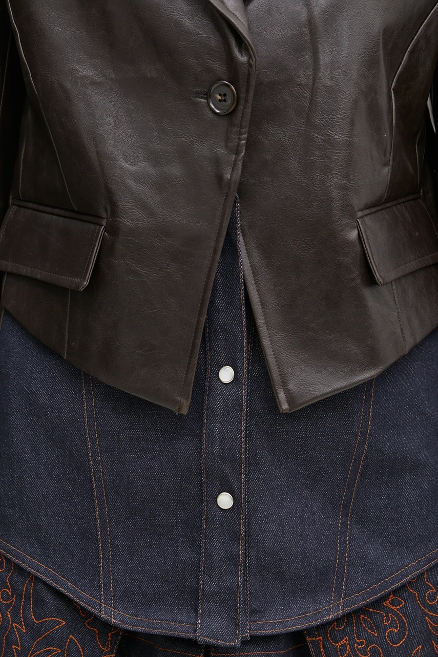 Andersson Bell marynarka Hybrid Faux-Leather Blazer (zdjęcie 4)