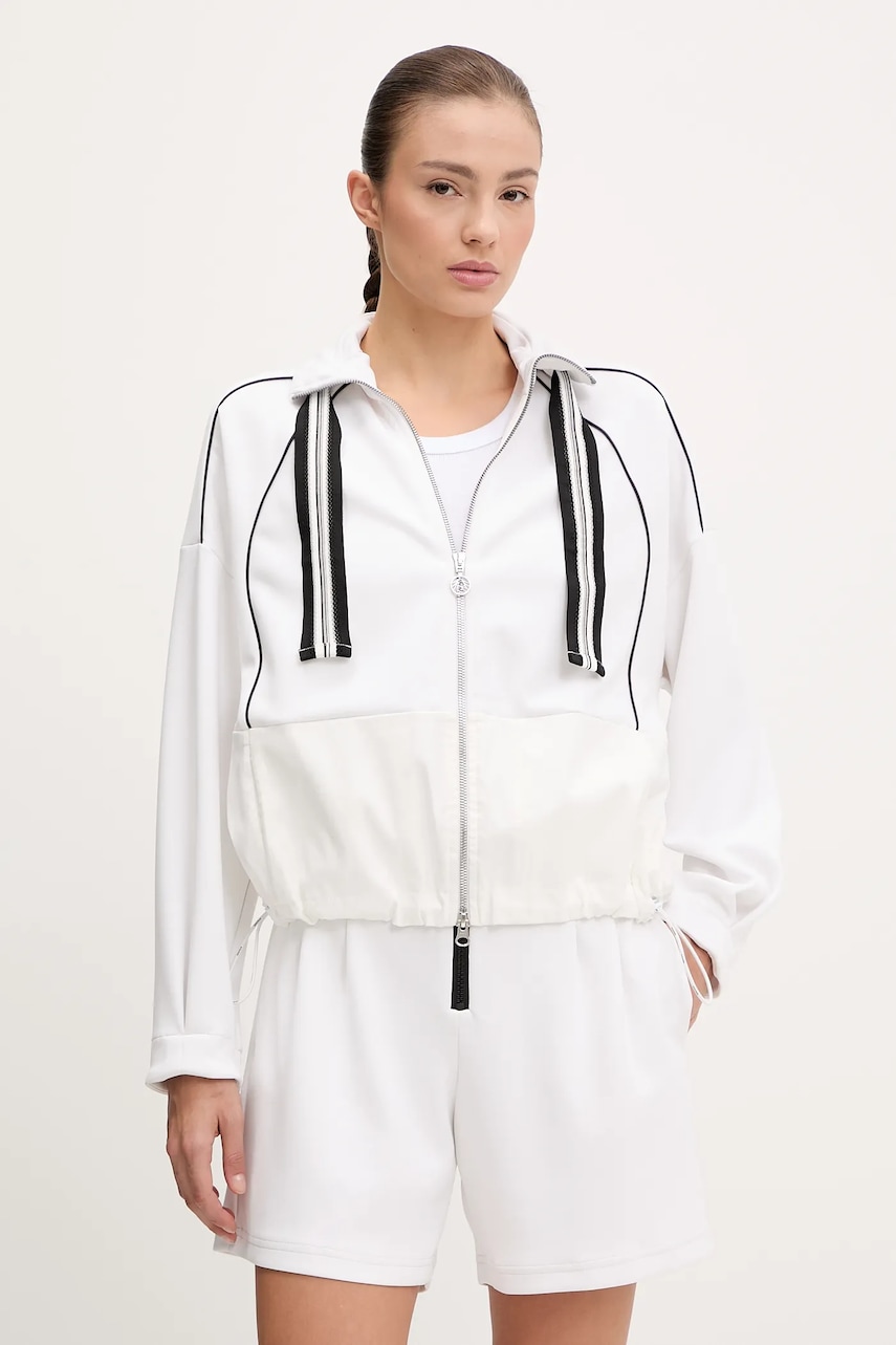 Sportalm bluză culoarea alb, cu imprimeu, 400163