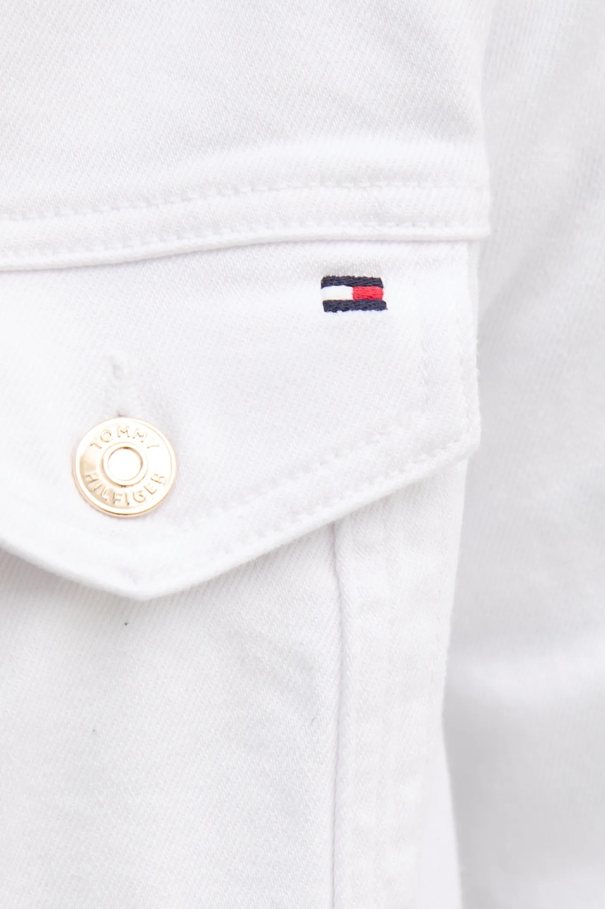 Куртка Tommy Hilfiger колір білий перехідна WW0WW44374 