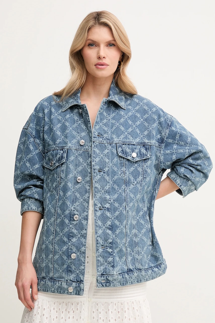 MICHAEL Michael Kors geaca din denim femei, de tranzitie, oversize, MS51020H2P