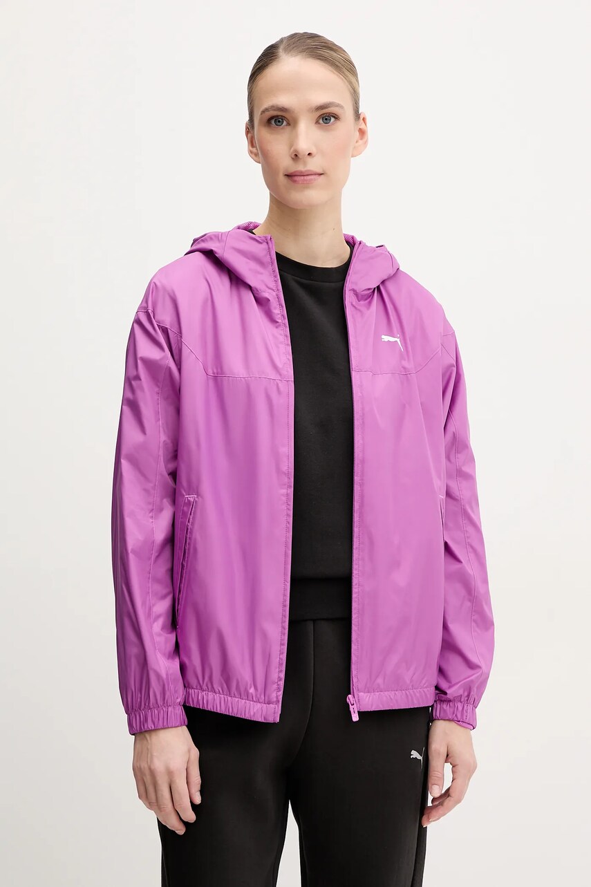 Levně Větrovka Puma fialová barva, přechodná, 685134