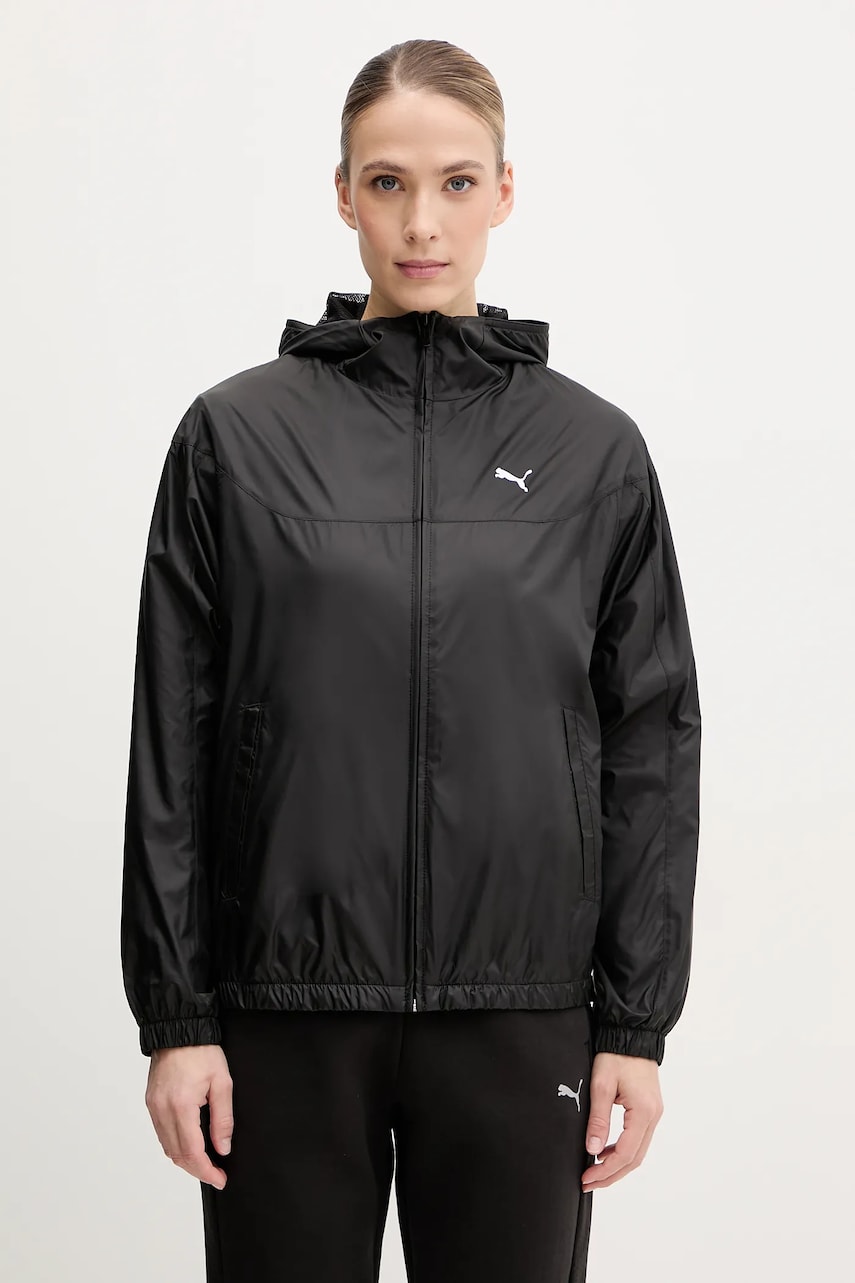 Levně Větrovka Puma černá barva, přechodná, 685134