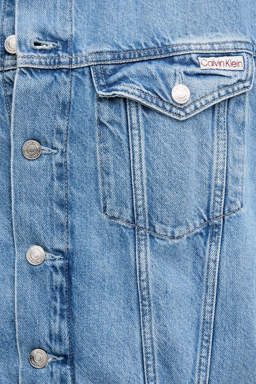 Τζιν μπουφάν Calvin Klein Jeans χρώμα: μπλε, J20J225182 φωτογραφία