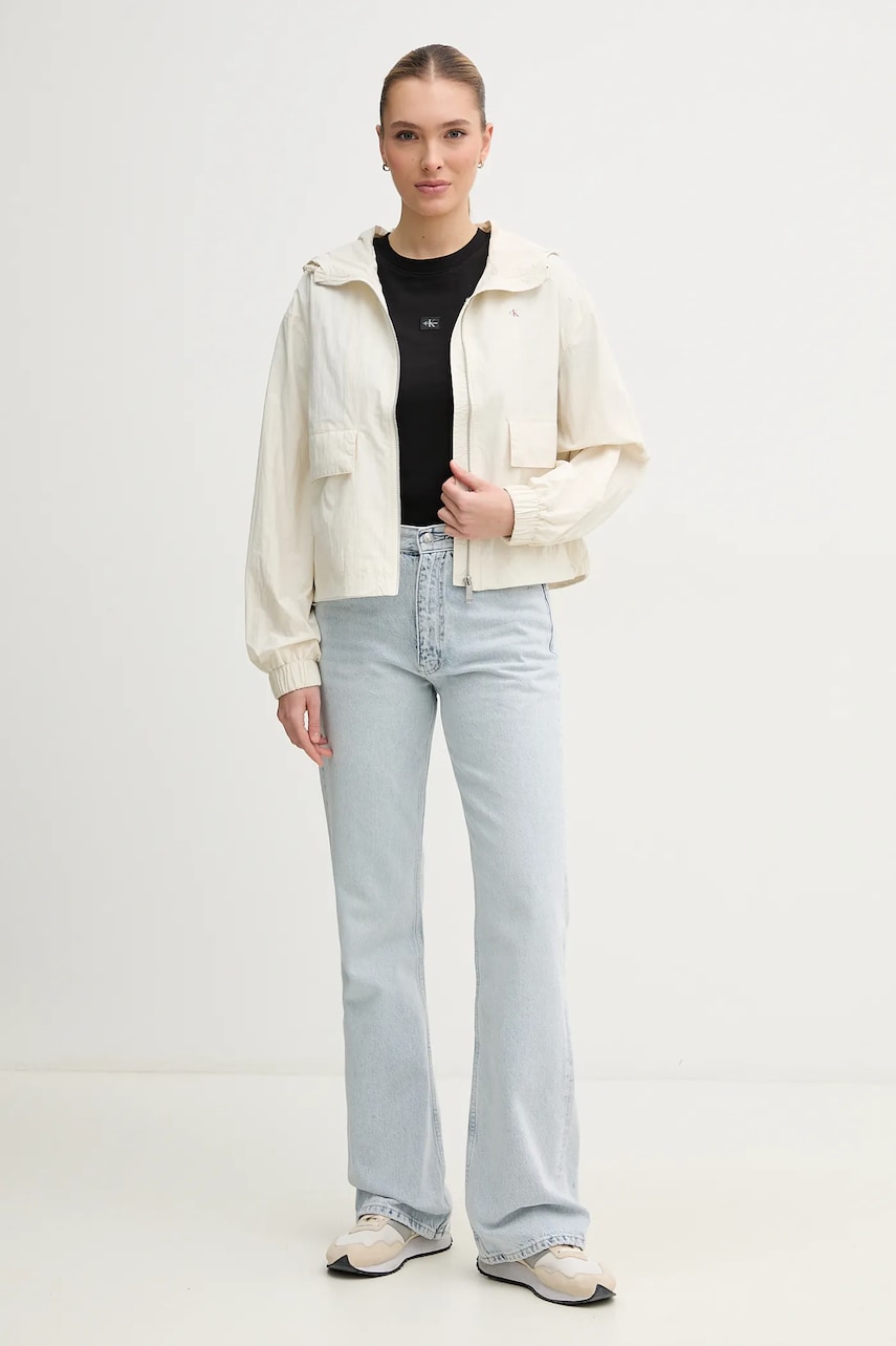 Куртка Calvin Klein Jeans цвет бежевый переходная J20J225210 Куртка Calvin Klein Jeans цвет бежевый переходная J20J225210