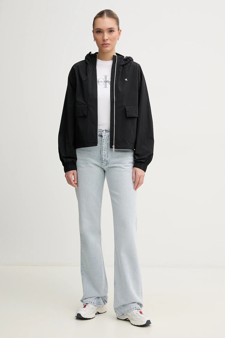 Куртка Calvin Klein Jeans цвет чёрный переходная J20J225210 Куртка Calvin Klein Jeans цвет чёрный переходная J20J225210