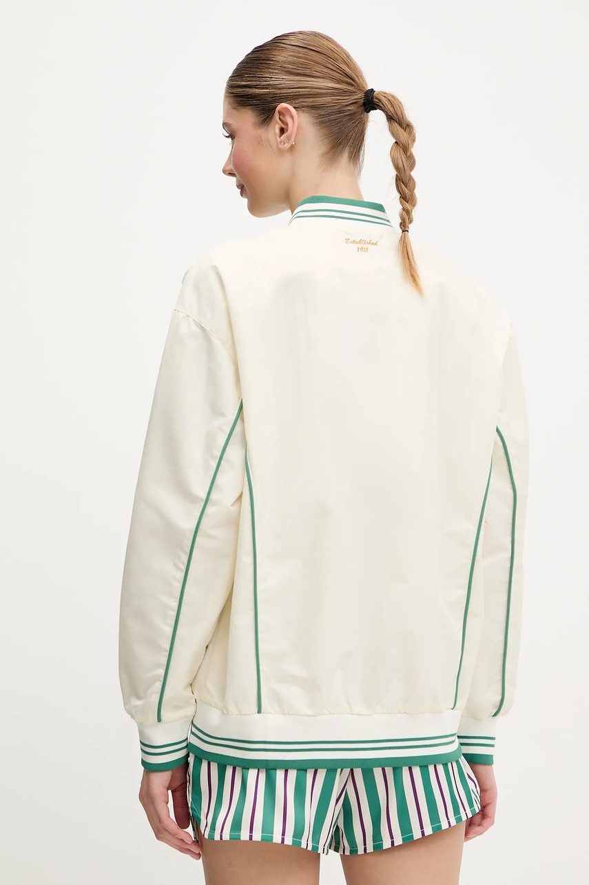 Μπουφάν bomber Fila Leme χρώμα: μπεζ, FAW0999 φωτογραφία