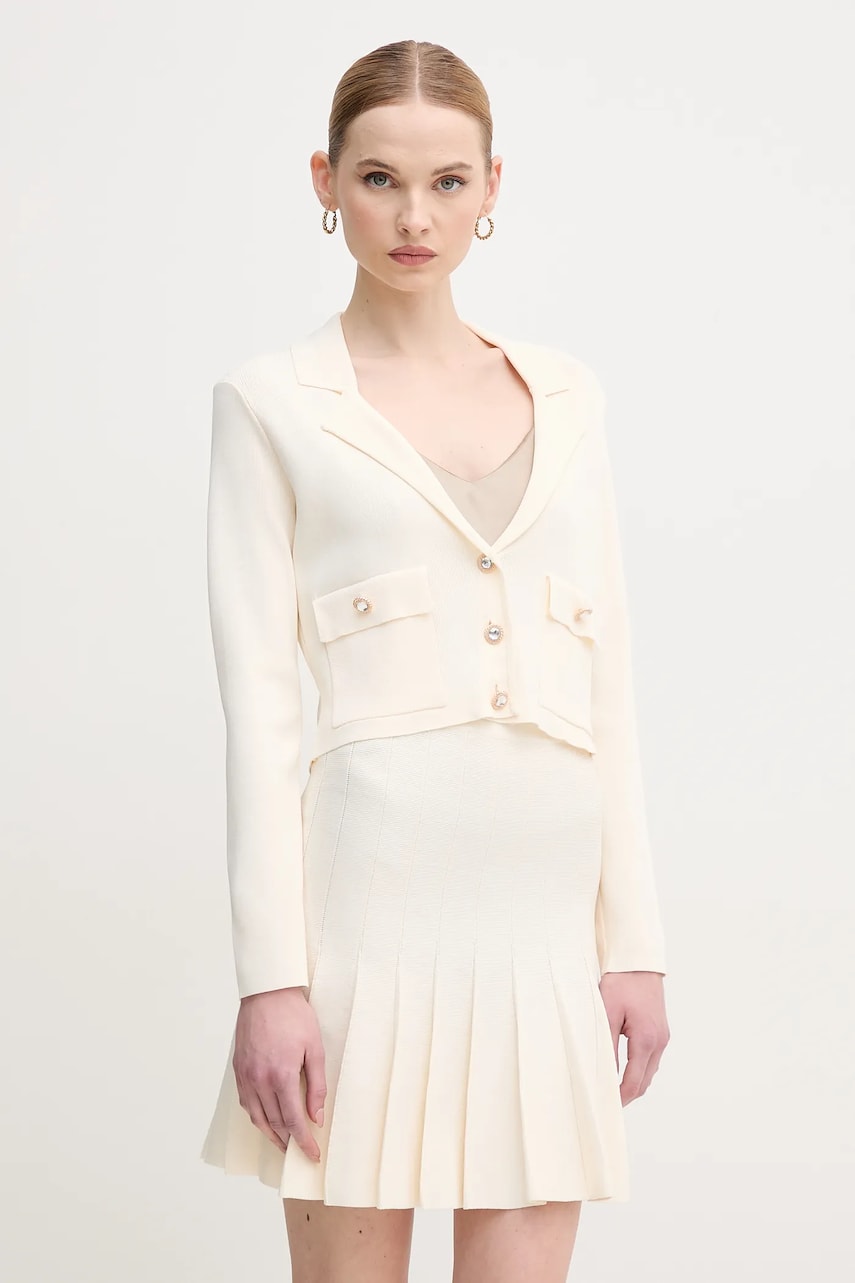 Gaudi cardigan femei, culoarea bej, light, 511FD33002