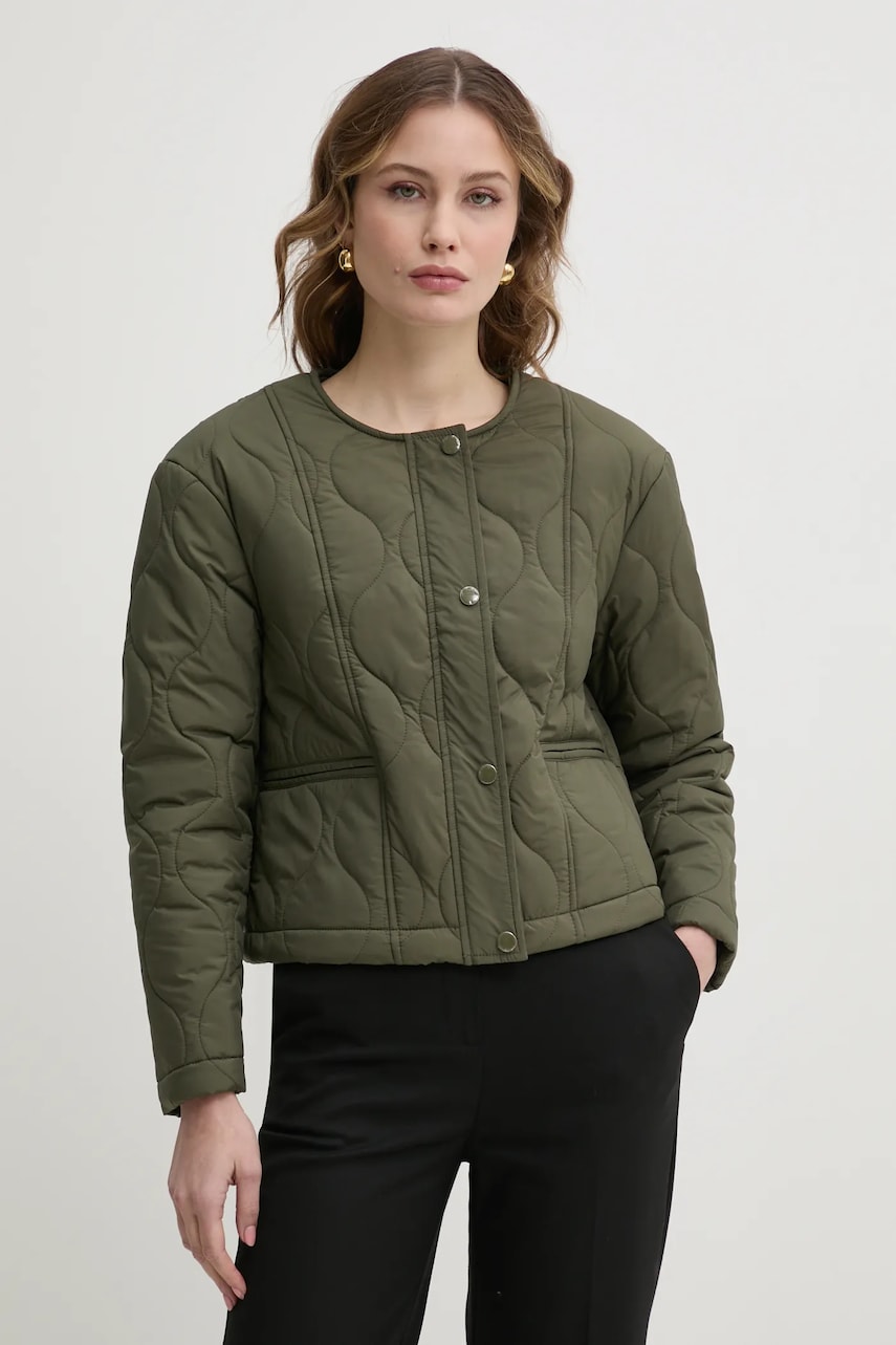 Morgan geaca GBOWIE femei, culoarea verde, de tranzitie, GBOWIE Morgan geaca GBOWIE femei, culoarea verde, de tranzitie, GBOWIE