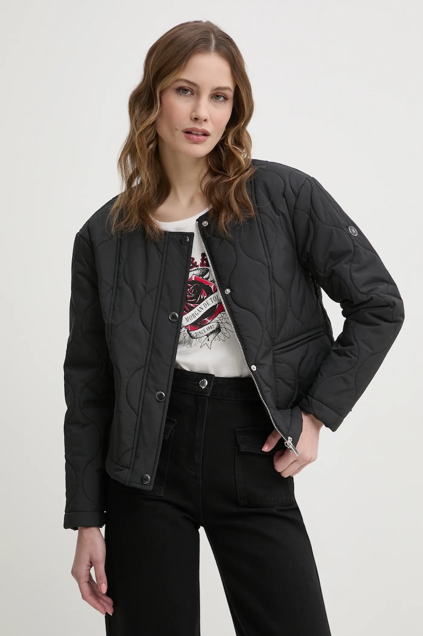 Morgan geaca GBOWIE femei, culoarea negru, de tranzitie, GBOWIE Morgan geaca GBOWIE femei, culoarea negru, de tranzitie, GBOWIE