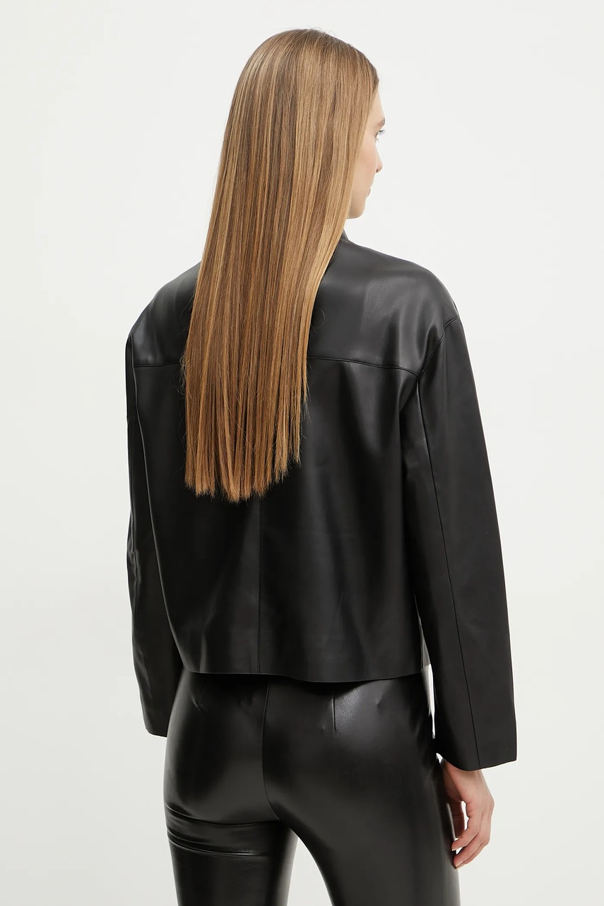 Μπουφάν Fracomina χρώμα: μαύρο, FS25SJ2007P41101 φωτογραφία