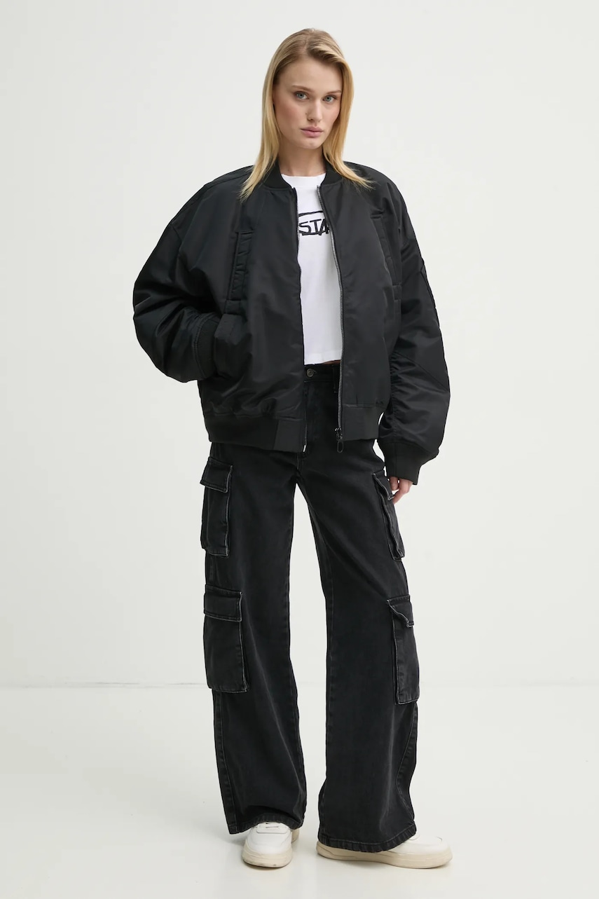 Куртка-бомбер G-Star Raw цвет чёрный переходная D25989-C143 Куртка-бомбер G-Star Raw цвет чёрный переходная D25989-C143