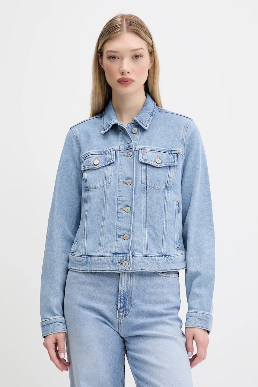 Tommy Jeans geaca jeans de tranzitie, DW0DW20123