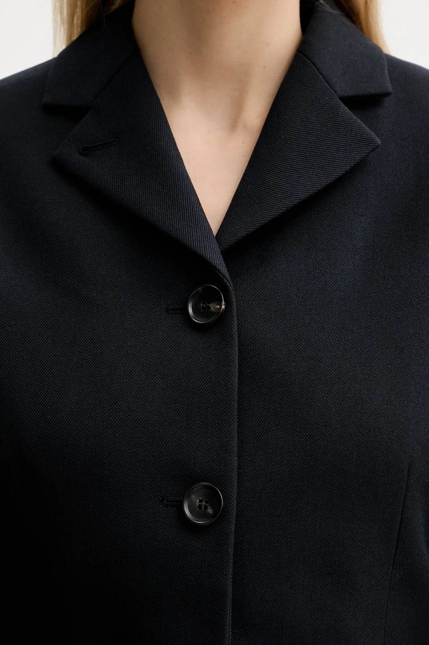 Μάλλινο σακάκι Bally χρώμα: ναυτικό μπλε, WOU088 φωτογραφία