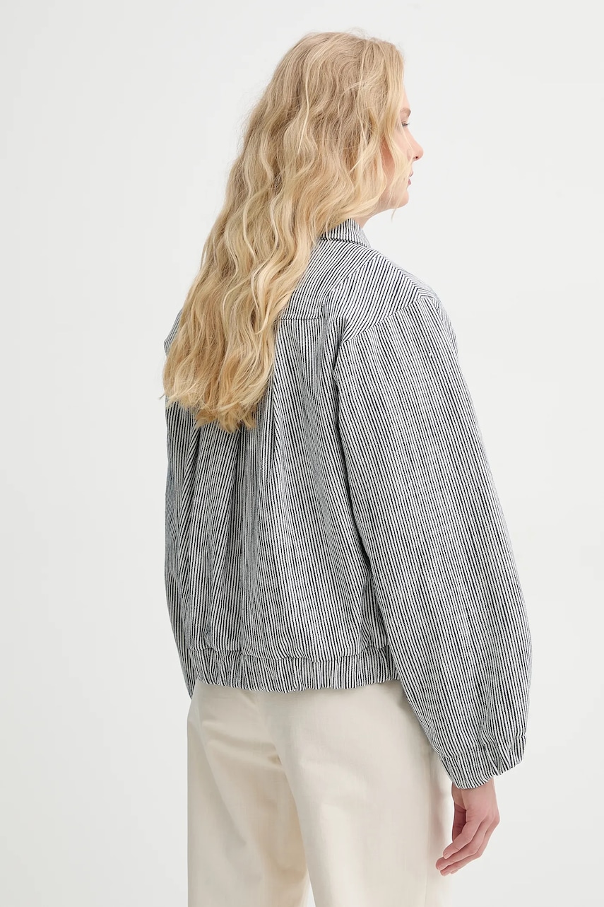 Bunda se lněnou směsí Sessun