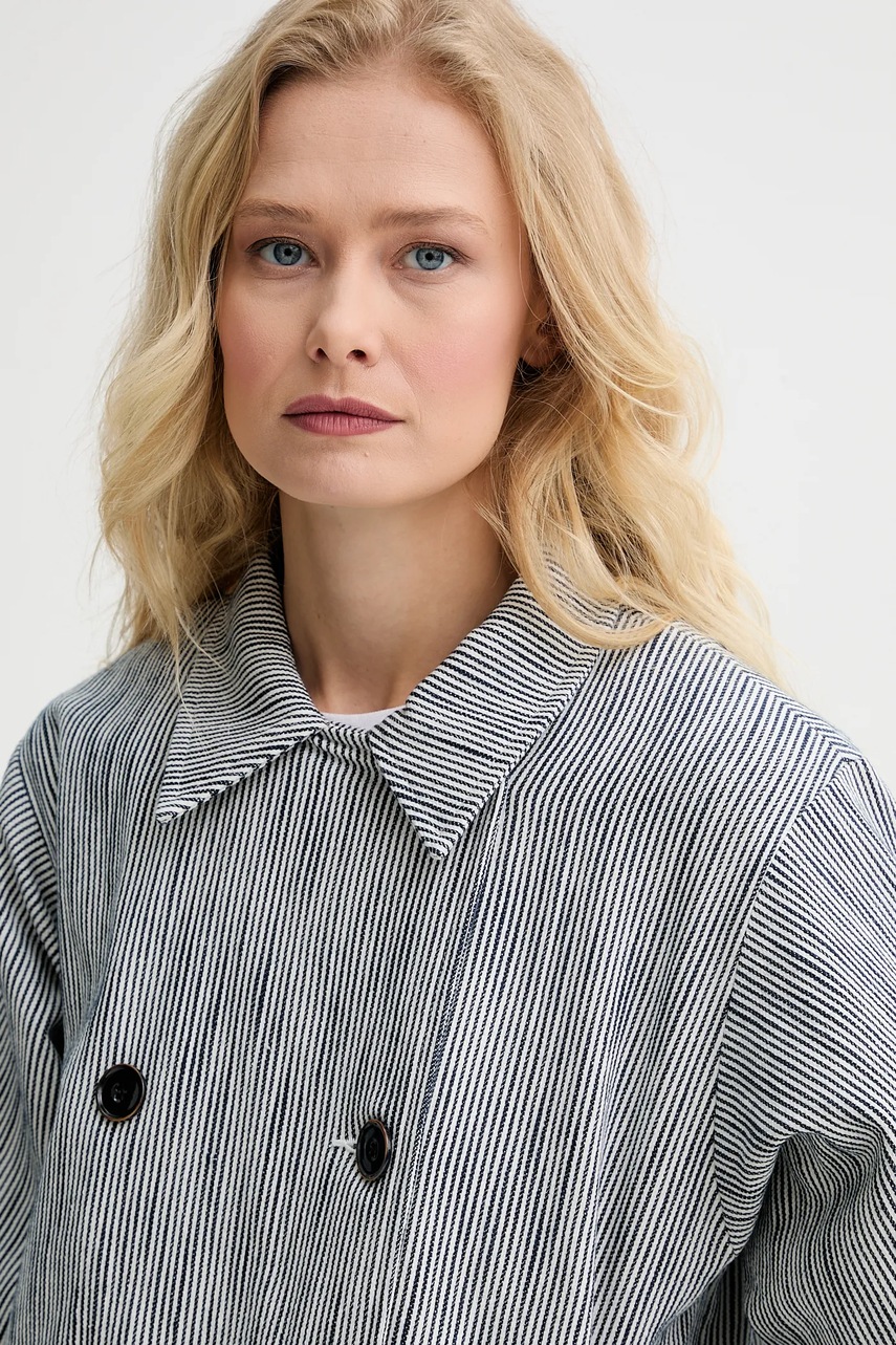 Bunda se lněnou směsí Sessun