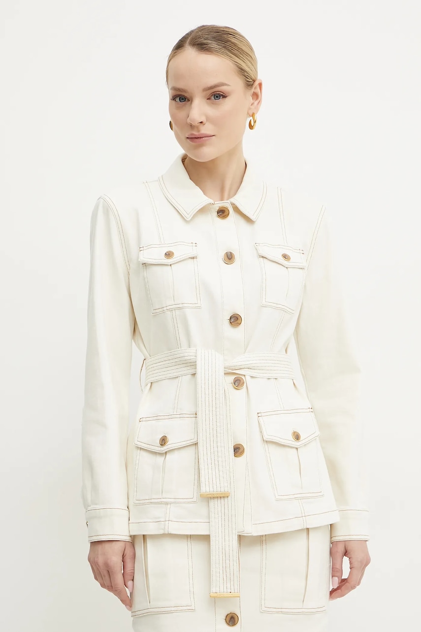 Bunda Marciano by Guess NAOMI béžová barva, 5GGL04 7297A