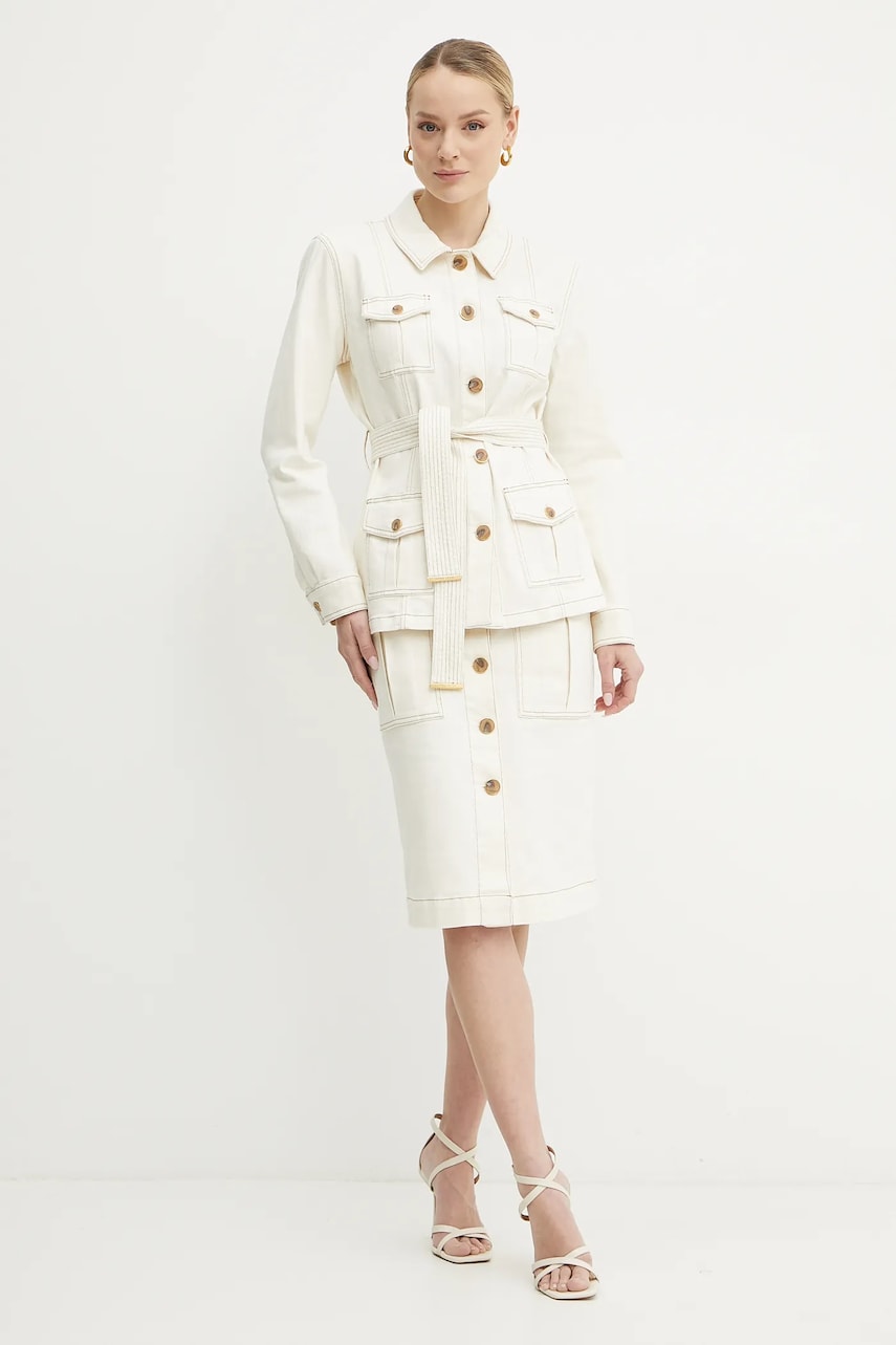 Куртка Marciano Guess NAOMI цвет бежевый переходная 5GGL04 7297A Куртка Marciano Guess NAOMI цвет бежевый переходная 5GGL04 7297A