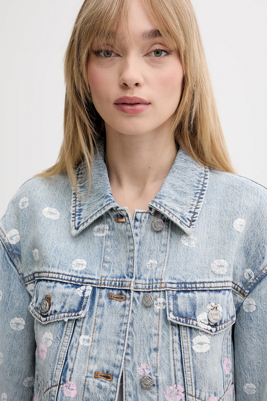 Τζιν μπουφάν Miss Sixty χρώμα: μπλε, 6S1WJ00800 φωτογραφία