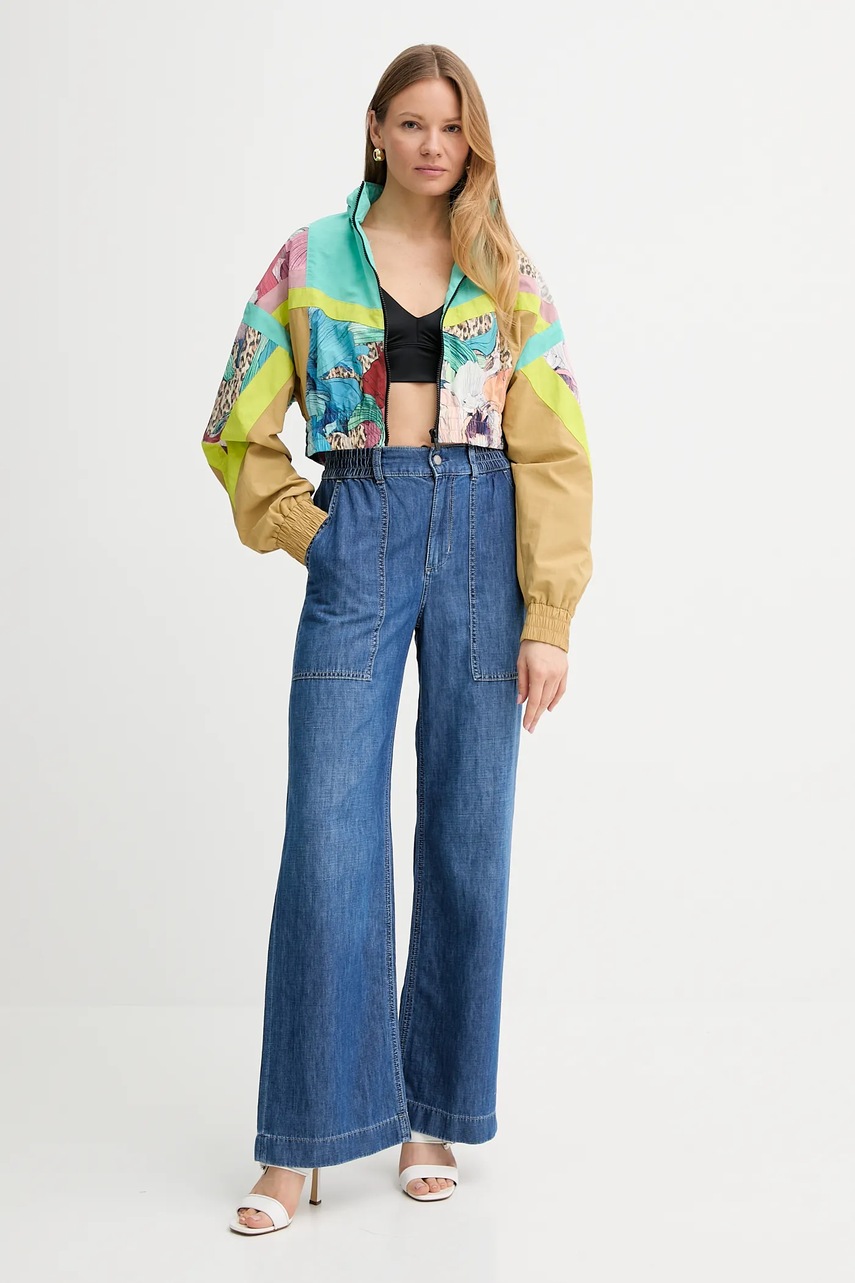 Куртка Just Cavalli цвет бирюзовый переходная 78PAS415 CQDS2