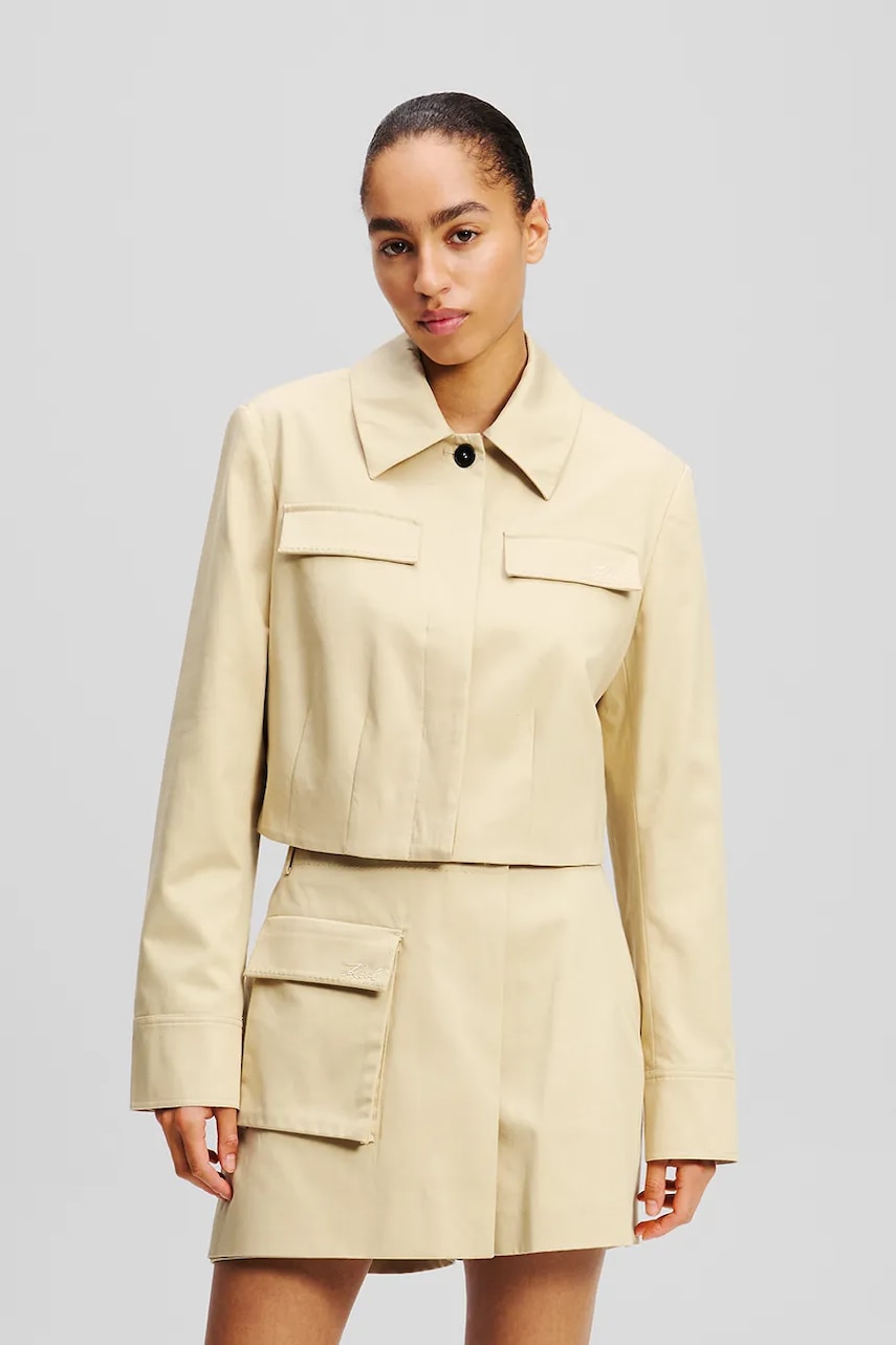 Karl Lagerfeld geacă culoarea bej, de tranzitie, A2W14006