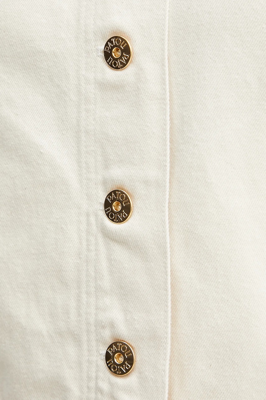 Βαμβακερό αμάνικο Patou χρώμα: μπεζ, OU0370178 φωτογραφία